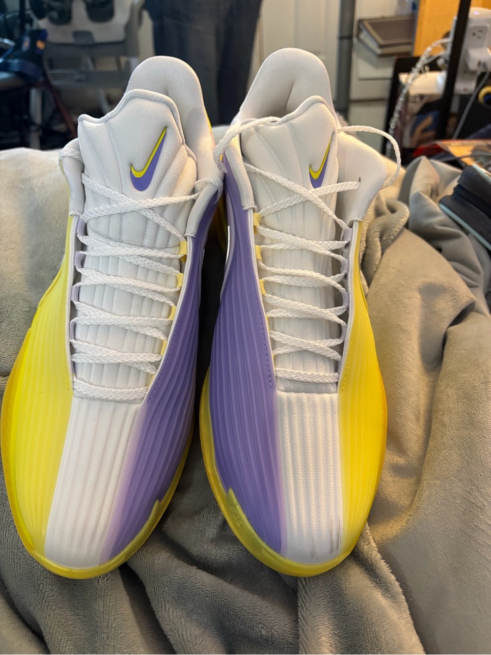 Nike Men’s White, Purple & Yellow Performance Sneakers